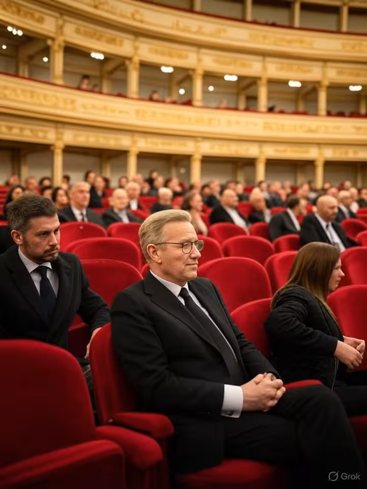 Interno del Teatro alla Scala di Milano con pubblico elegante