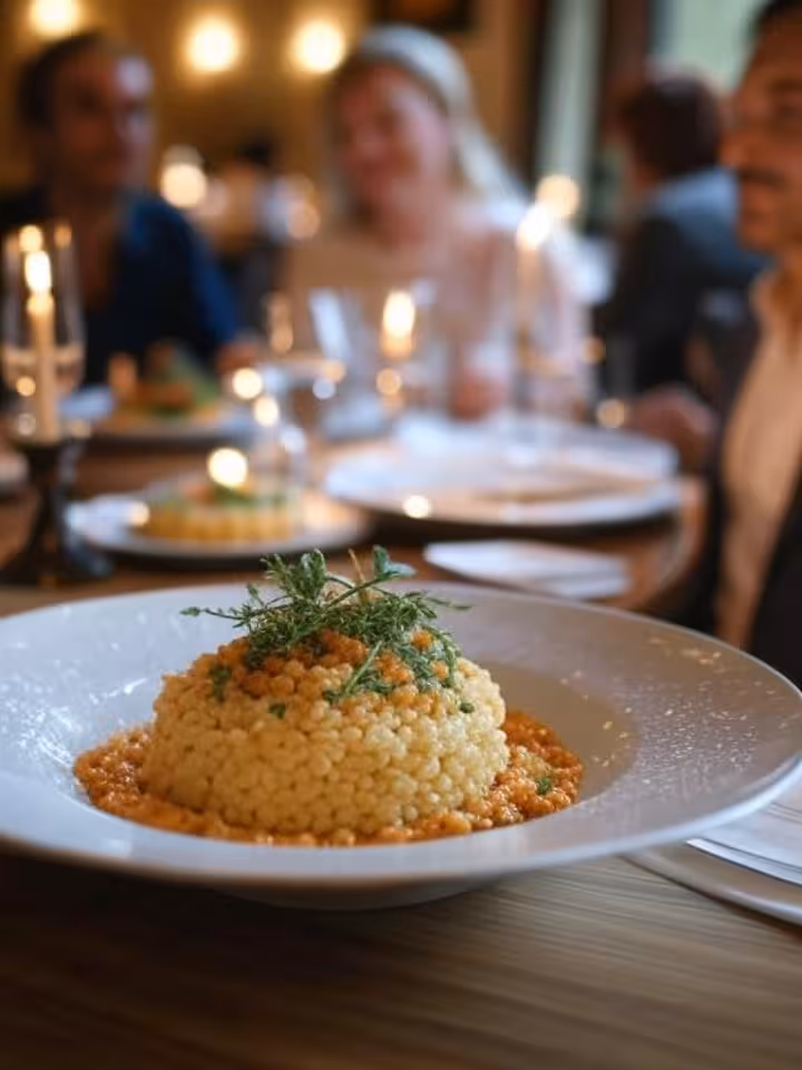 Cena raffinata in ristorante italiano di lusso